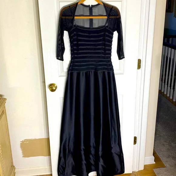 Tadashi Shoji | Dresses | Tadashi Long Black Gown From Nordstrom | Poshmark